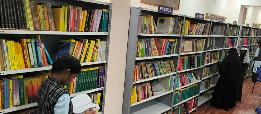 Students utilizing Library