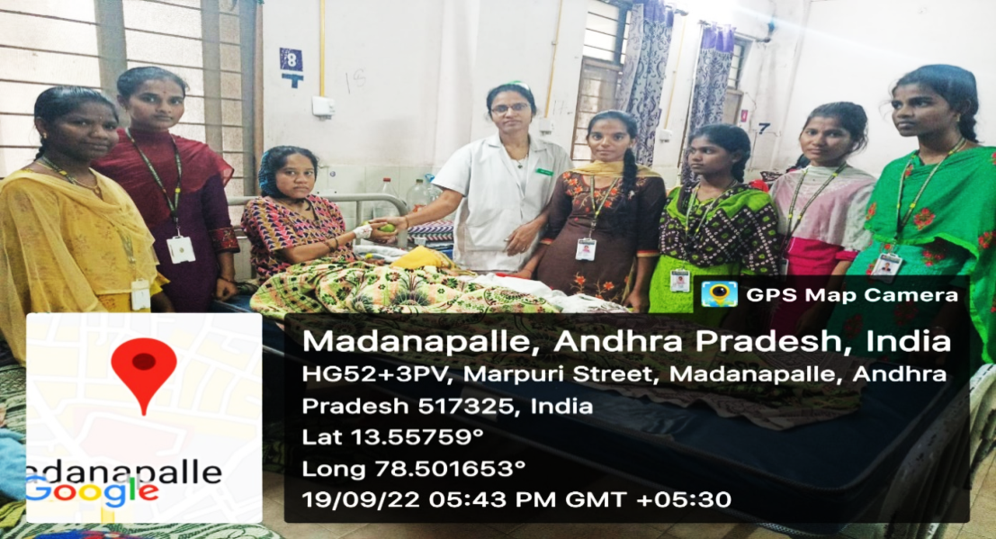 Food donation in Government Hospital